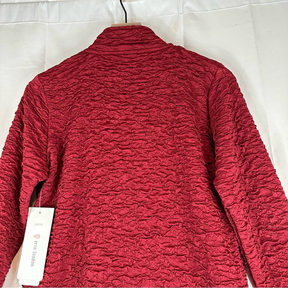 ERIN LONDON Women’s Size S Jacket Lightweight NWT Full Zipper Stretch Ruching - Picture 11 of 14